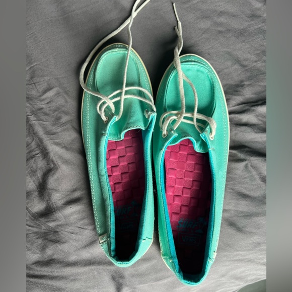 NWOT Teal Vans Women’s Boat Shoes - Picture 2 of 7